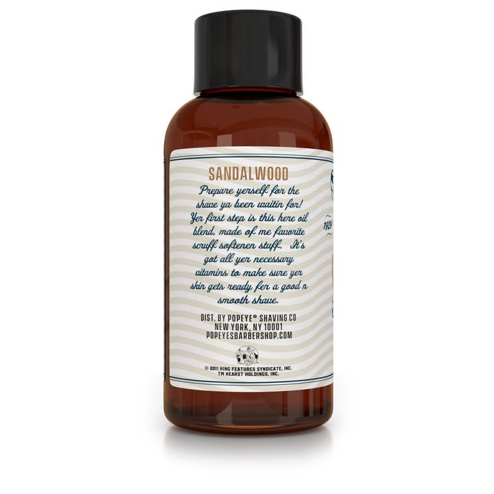 POPEYE Shave Company – Großhandel Rasierpinsel - Herren – POPEYE Pre-Shave-Öl 2oz Sandelholz2