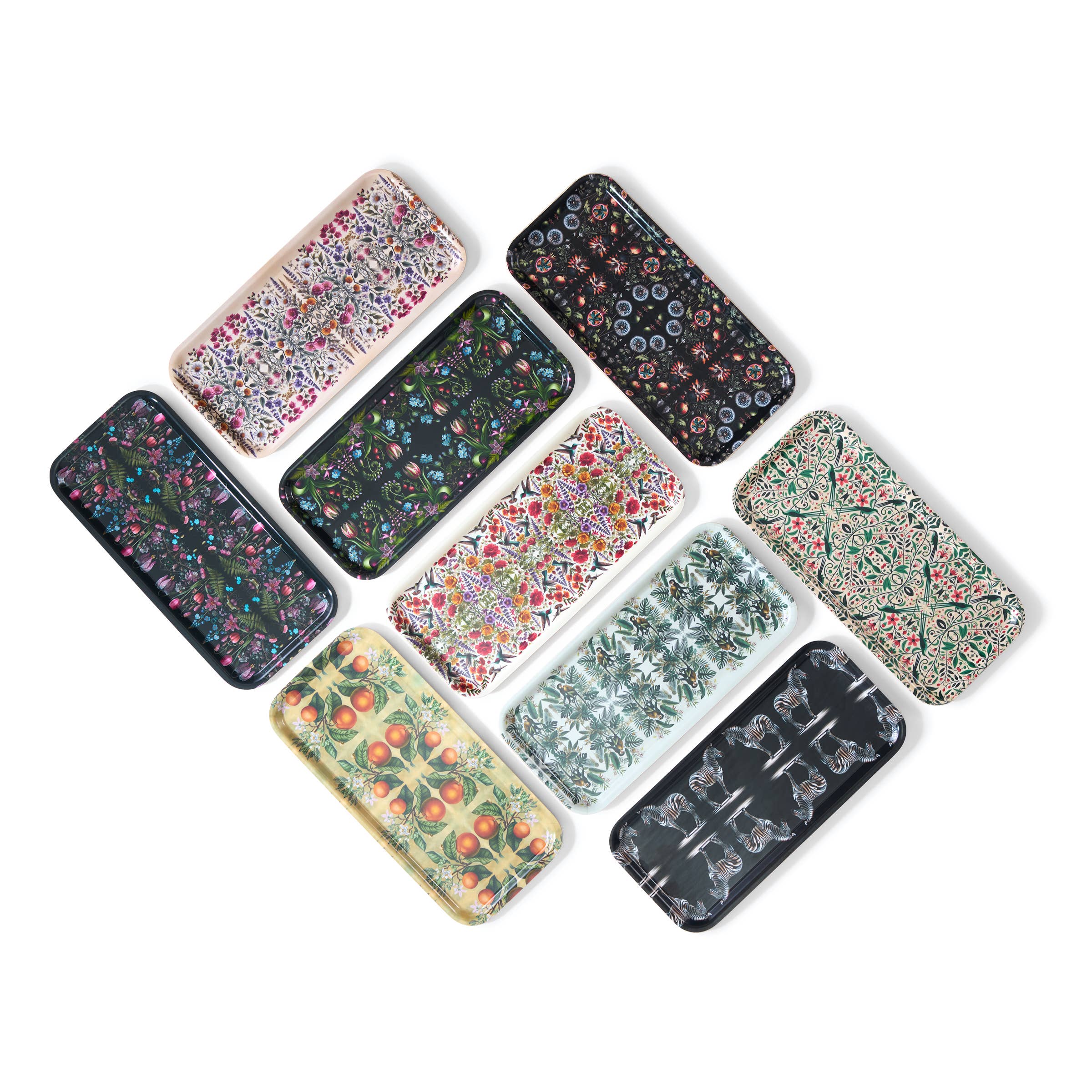 Maure Luxury Gifts – wholesale Decorative tray – Dandelions Narrow Birchwood Tray | Rectangle Serving Tray7