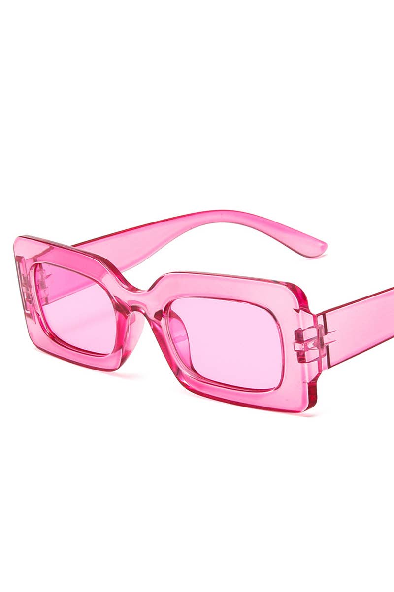 ACCITY - Wholesale Sunglasses - Women's - Trendy Small Square Jelly Sunglasses, Retro Style_CWASG00741