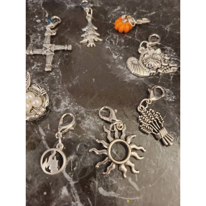 WBC Shops - Wholesale Individual Charm/Pendant - Wheel of the Year, all 8 Sabbat Charms6