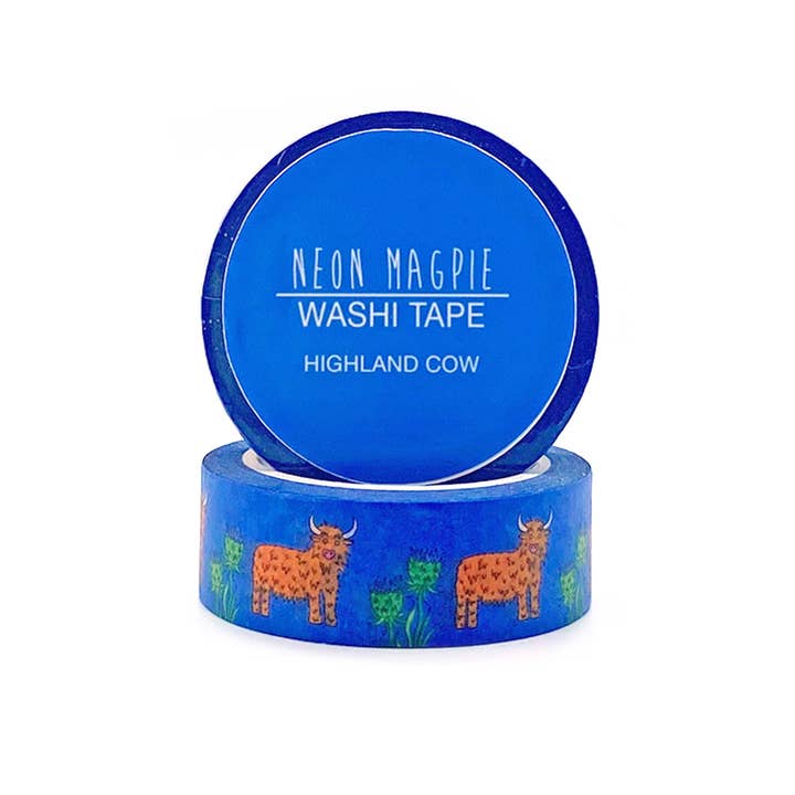 Neon Magpie – wholesale Washi tape – Highland Cow Washi Tape2