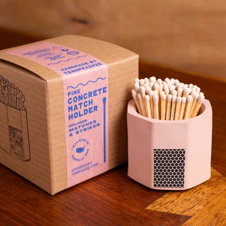 Tenn Prairie - Wholesale Match Holder - Concrete Match Holder – Modern Design with 2-Inch Safety Matches39