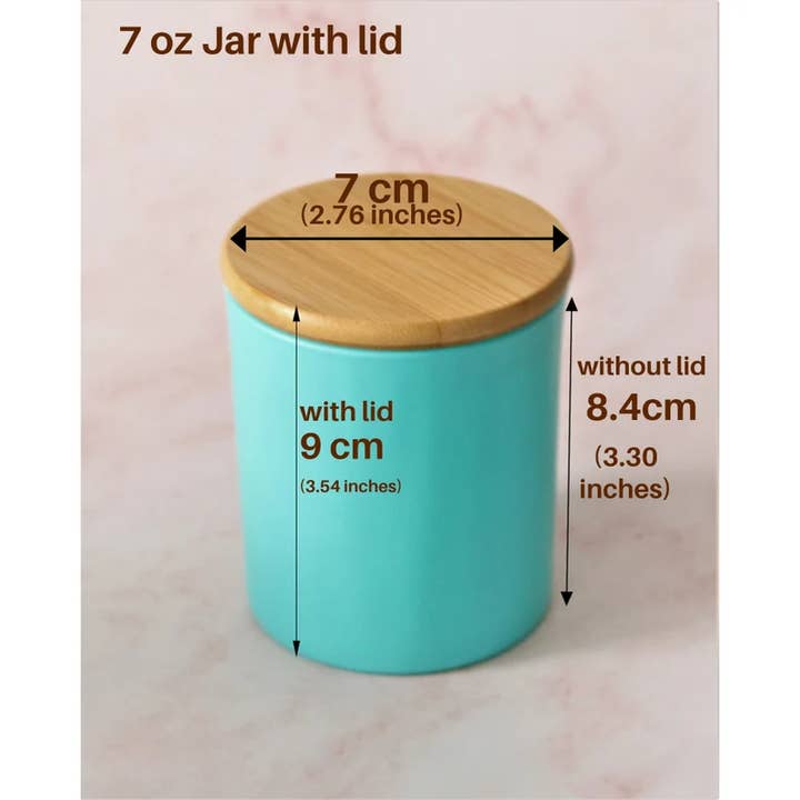 MATIREKA - Wholesale Candle Holder - 7 OZ Jars ( 12 pcs )7