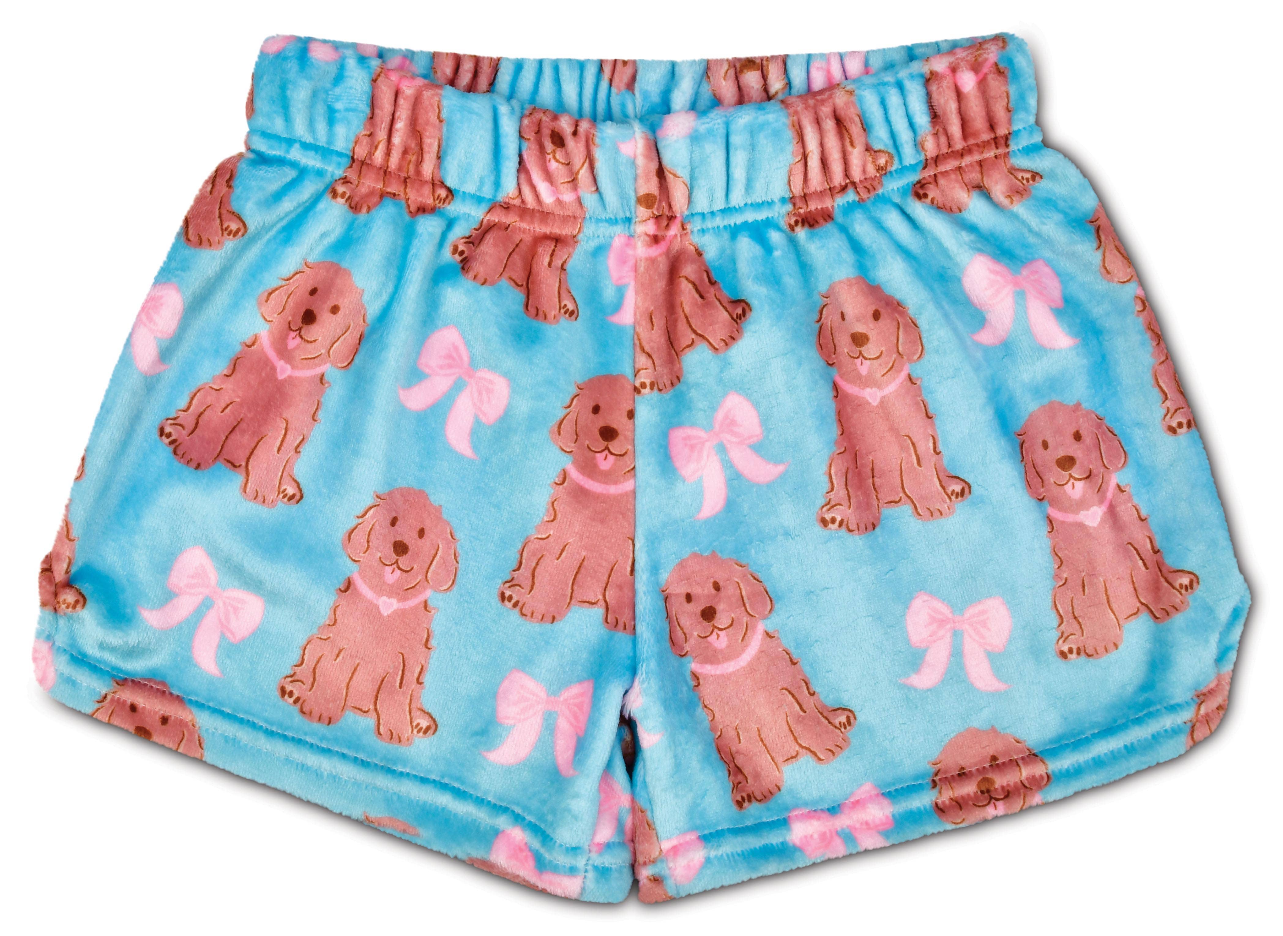 Iscream - Wholesale Shorts - Kids - Pretty Pups Plush Shorts (Small -(6-8))1