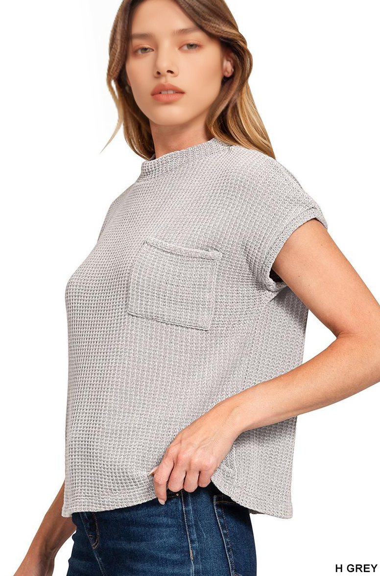 42POPS - Wholesale Pullover-trui - Dames - ._ 0930 Chenille Wafel Korte Mouw Trui SI-269163