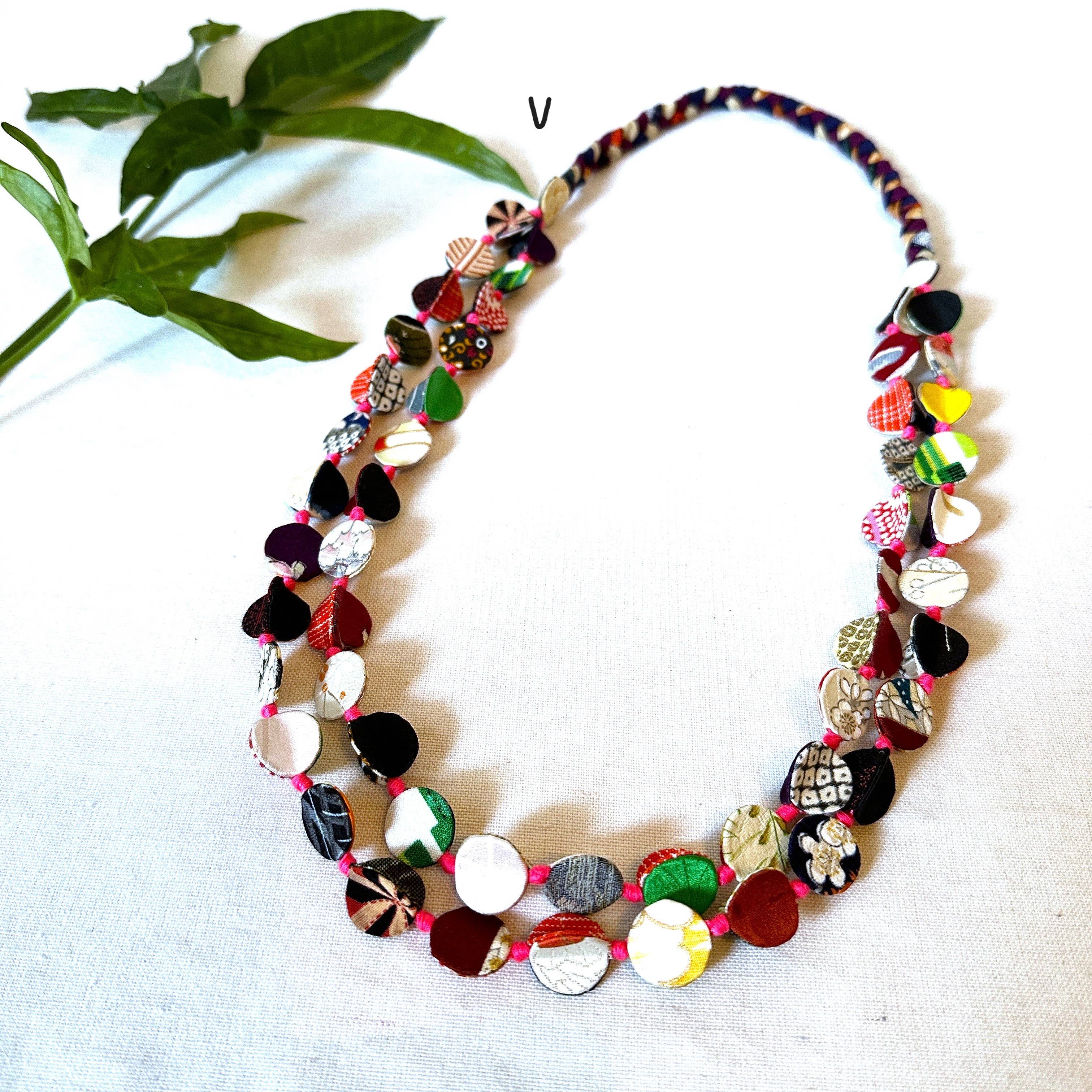 Sophie Silks - Vente Colliers plastrons - Collier kimono à double brin19