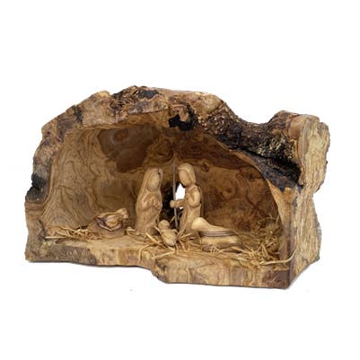 Earthwood - Wholesale Nativity Scene Decor - Large Grotto made from Roots of the tree