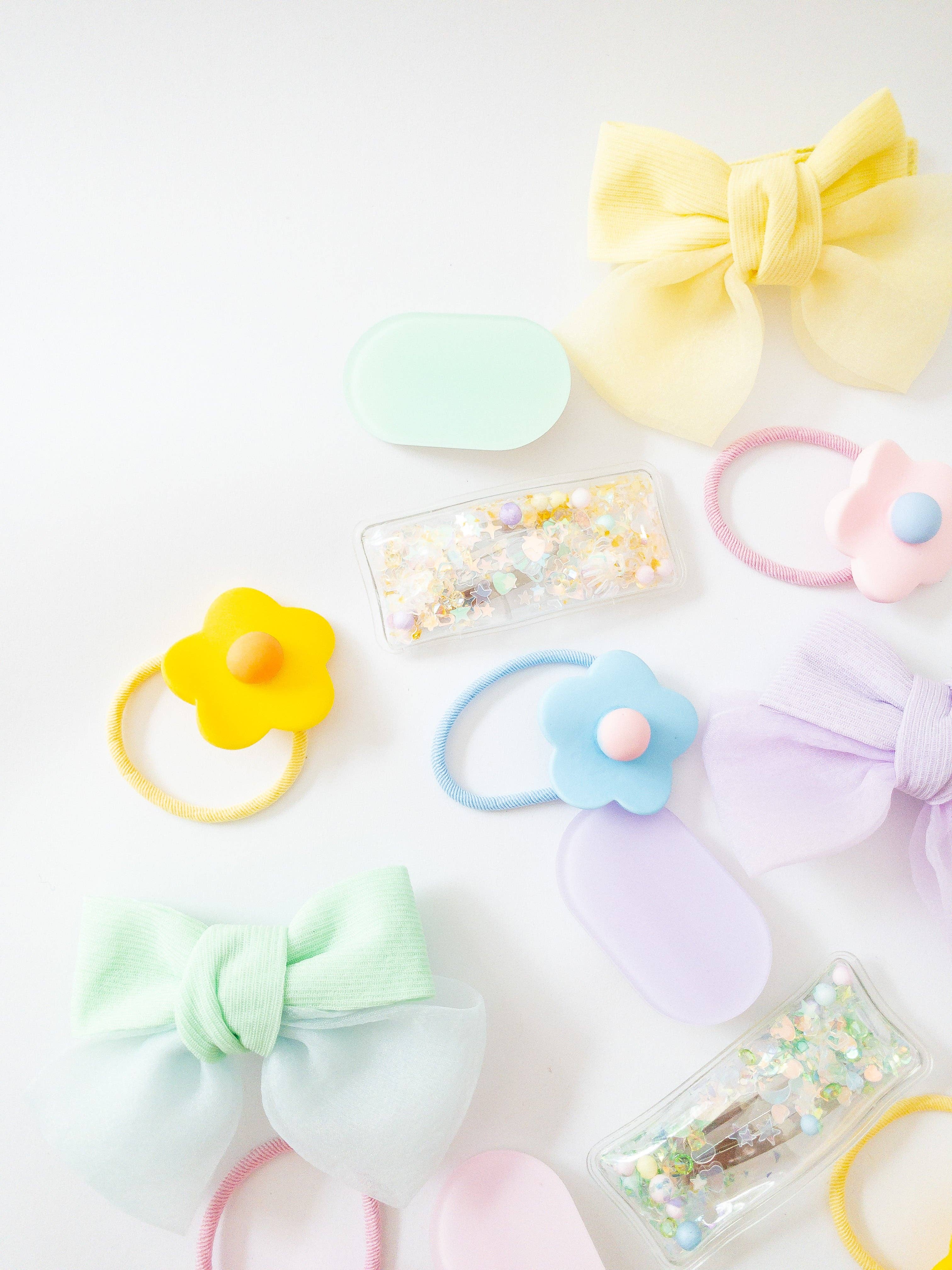 Eggy Cakes - Wholesale Haaraccessoireset - kinderen - Shay Bow and Confetti 5-delige haarclipset16