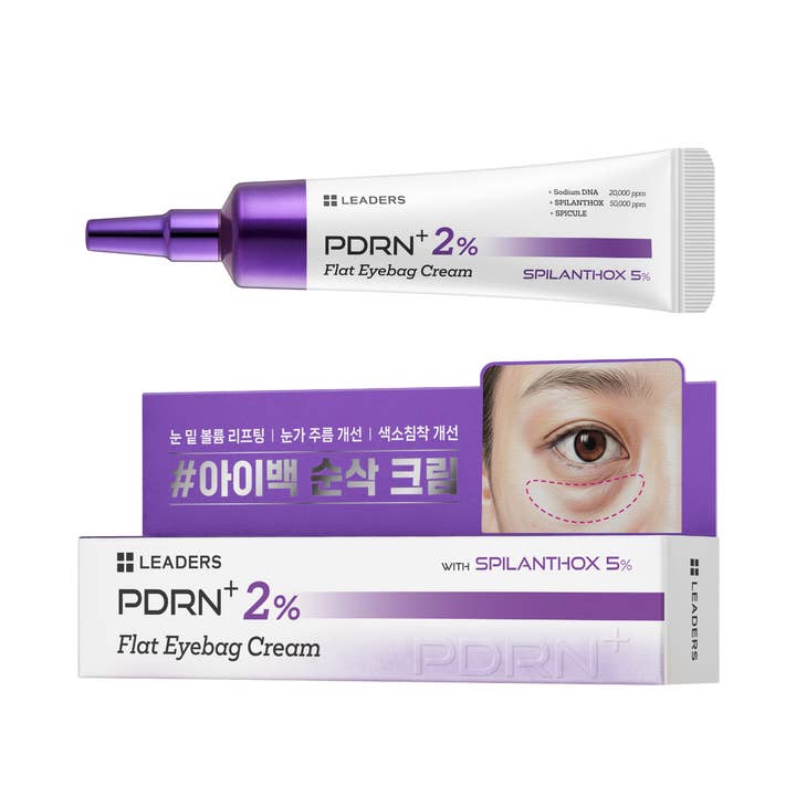 LEADERS PDRN+ 2% Flat Eyebag Cream for wholesale by Leaders Cosmetics USA