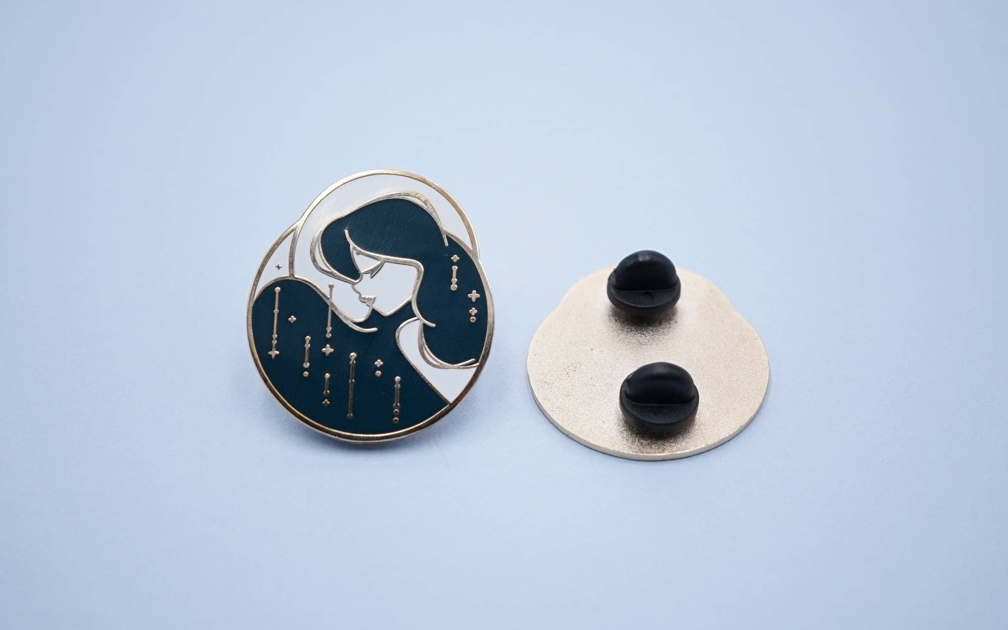 Kelly McMahon Design - Wholesale Lapel Pin/Button - Moon Pin2