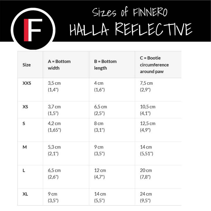 FINNERO - Wholesale Pet Boots - Dog - FINNERO HALLA REFLECTIVE Booties For Dogs 4pcs/pac, 3 Colors6