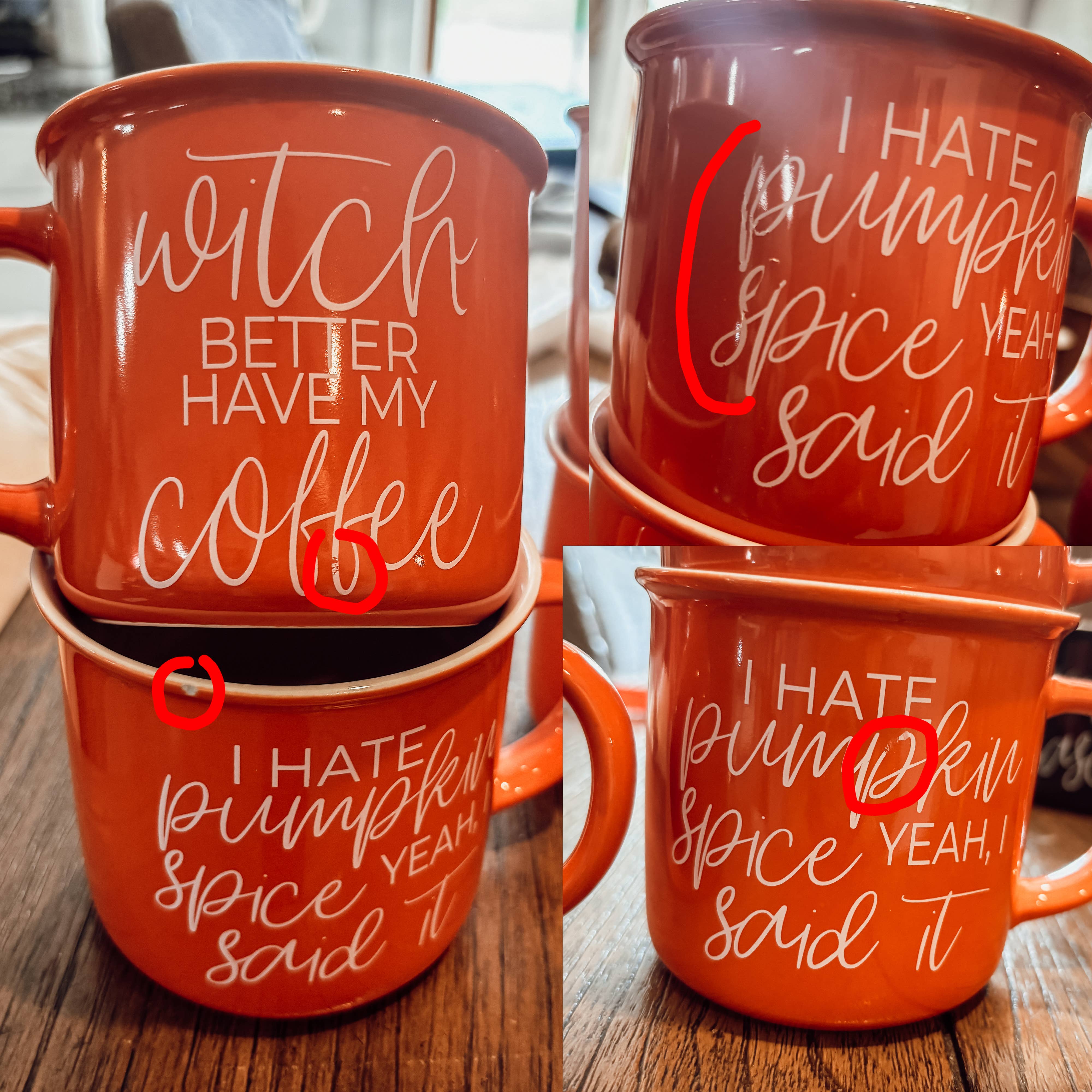 Gia Roma - Wholesale Coffee Mug - Imperfect Fall & Halloween Coffee Mugs on Sale, Neutral Cups11