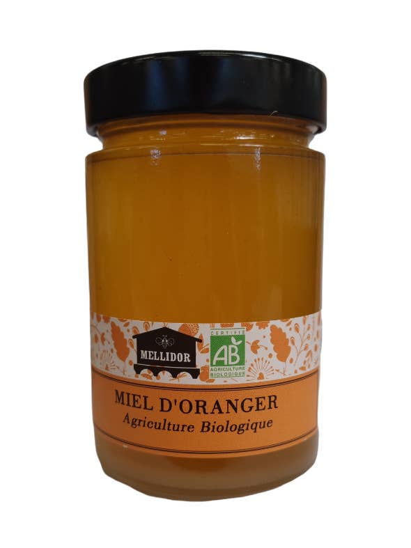 ORGANIC ORANGE HONEY - 750 G, 400 G, 220 G for wholesale by Mellidor