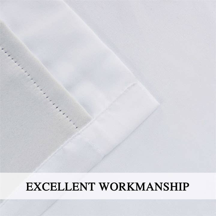 HIG - Wholesale Curtain - Farmhouse Ruffle Window Curtains with Blackout Liner Handmade Bow Ties Drapes 2 Panels Set, 54"W x 84"L7