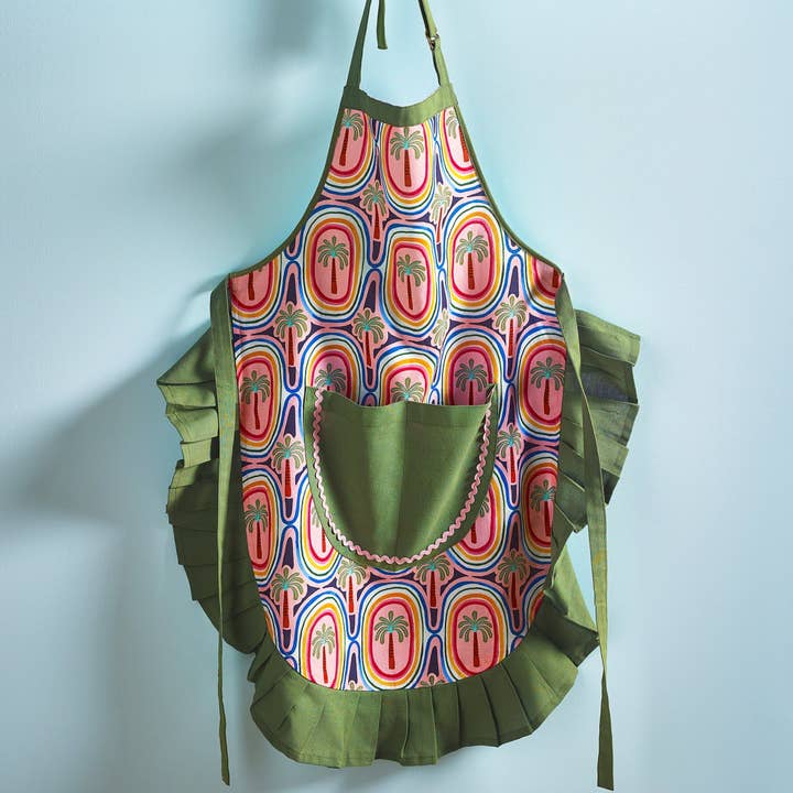 Electric Coast Palm Tree Apron and other Purchase Wholesale green aprons. Free Returns & Net 60 Terms on Faire trending on Faire.