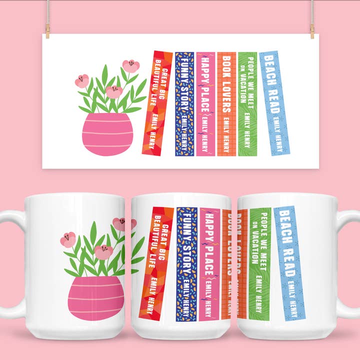 Emily Henry Books Mug for wholesale by Chapter & Craft Studio