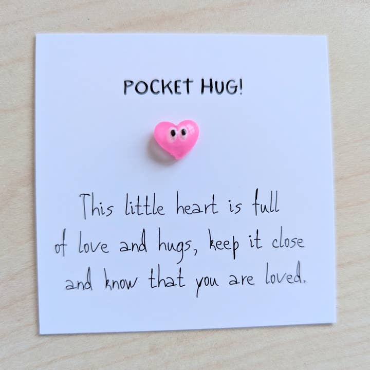 Uplifted Ink - Wholesale Encouragement Card - Pocket Hug Mini Card - Handmade Keepsake with Personal Note1