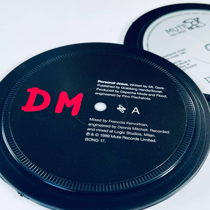 Depeche Mode. 2 record label coasters. Popsters. for wholesale by Popsters