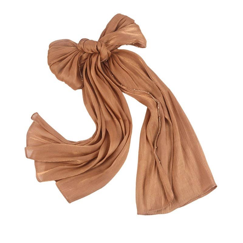 MoodGold - Wholesale Scarf - Women's - Solid Color Single Side Metal Chain Headscarf4
