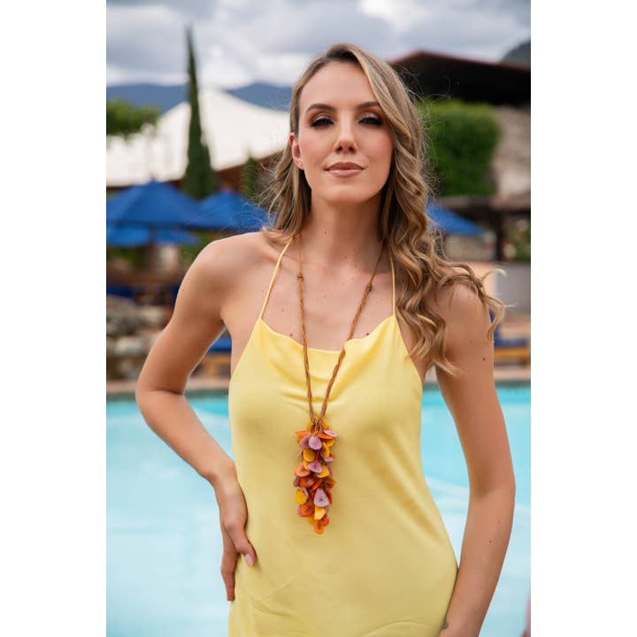 Organic Tagua Jewelry - Venta al por mayor Gargantilla ancha - Collar Carter3