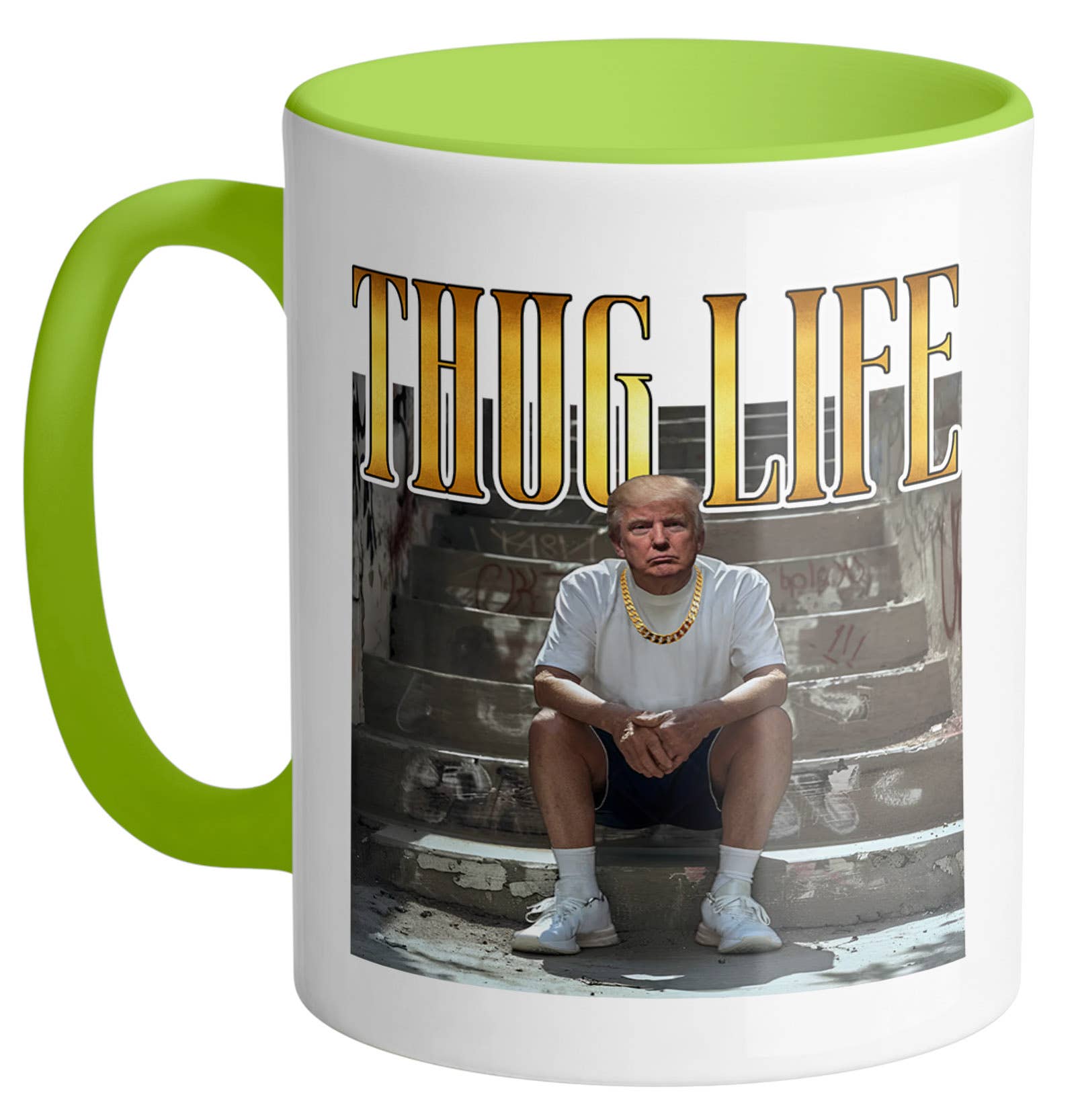 God And Glory Gifts - Venta al por mayor Taza - Taza de café de cerámica Trump de Thug Life6