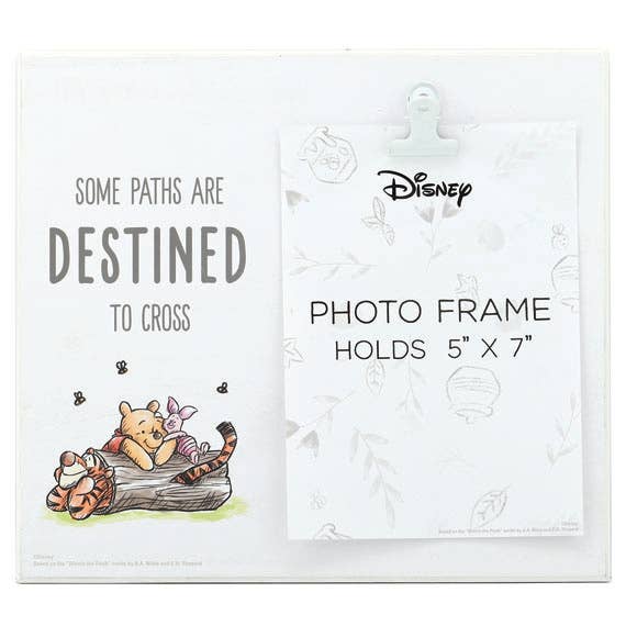 Open Road Brands, LLC - Wholesale Picture Frame - Winnie The Pooh Paths Destined To Cross Photo Clip Frame