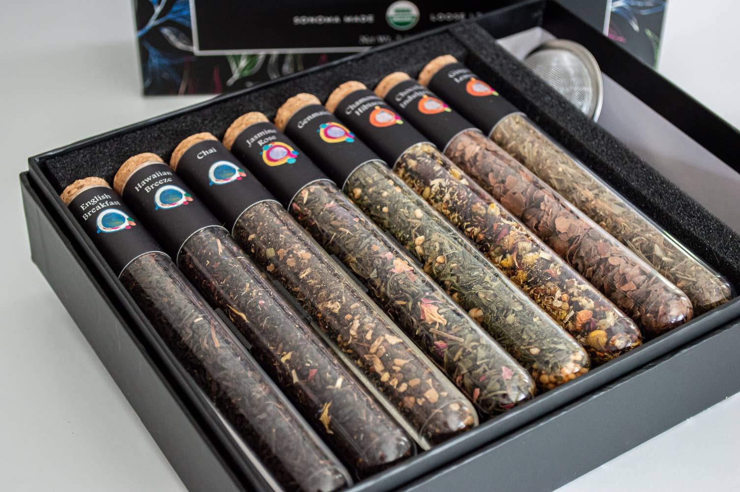 Tea & Trumpets - Wholesale Tea Set - Organic Tea Sampler Gift Set with Infuser4