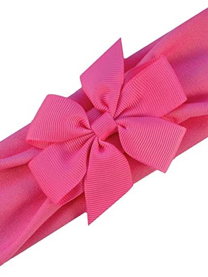 Fascia per capelli con fiocco in nylon per la vendita all'ingrosso da parte di Funny Girl Designs