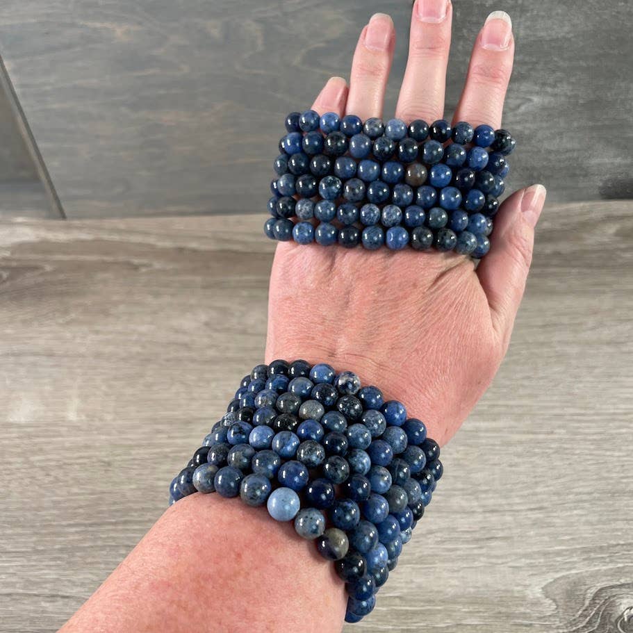 Keystone Crystals - Wholesale Beaded Bracelet - 8mm Round Gemstone Beaded Bracelets – Assorted Crystals Bulk33