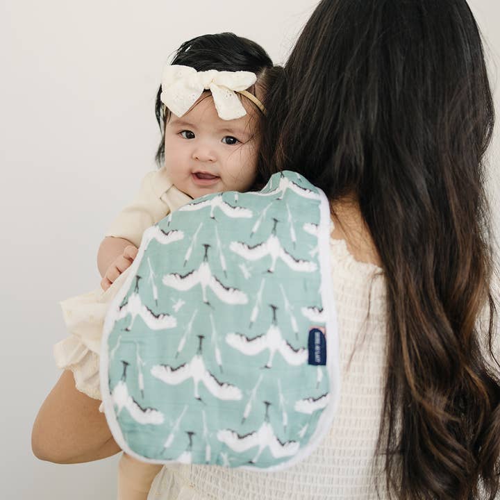 Bebe au Lait – wholesale Raphanddukar set - Baby – Kran+Dragonfly Oh-så-Soft Muslin Burp Dukar Set