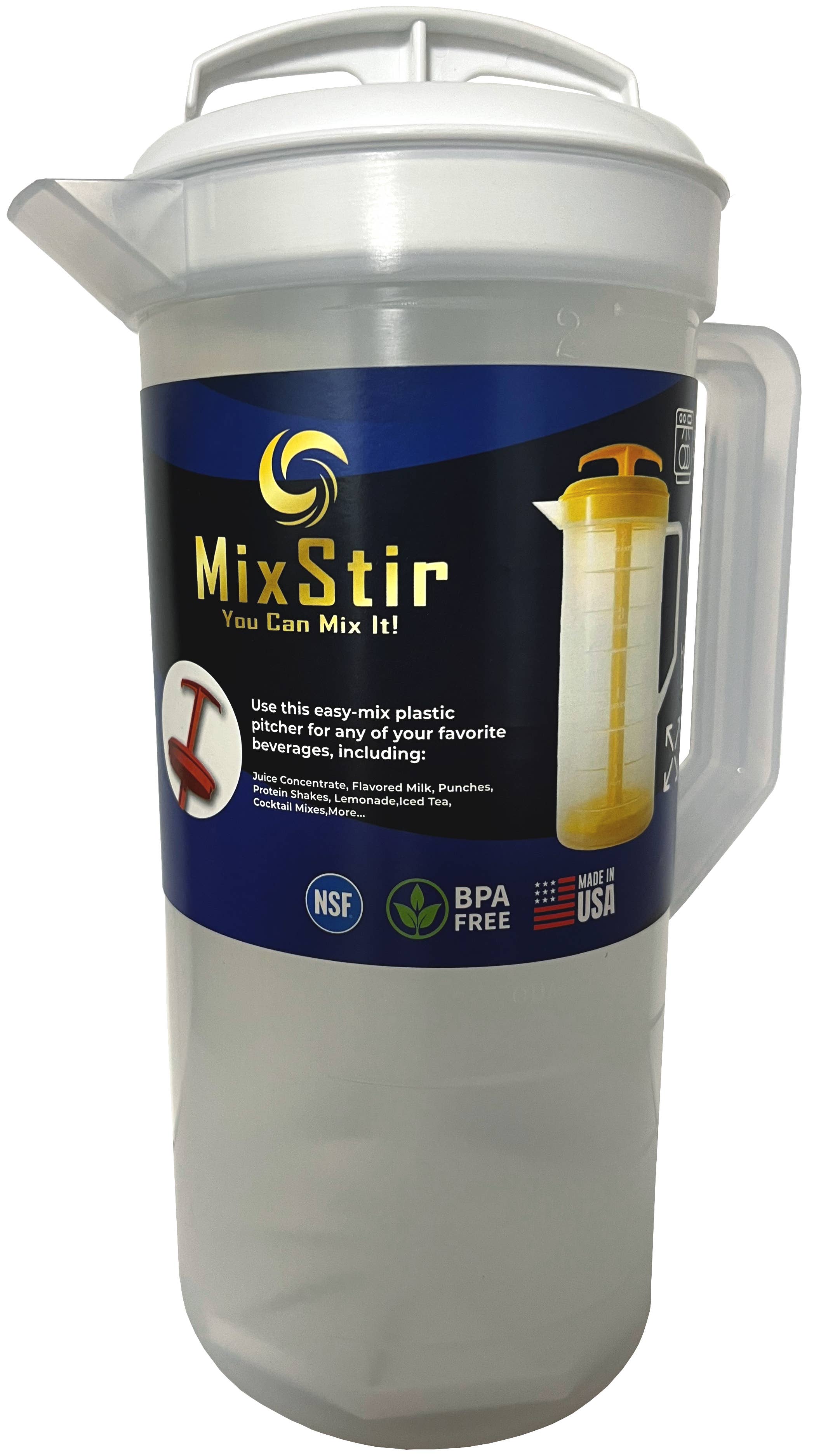 JBK Pottery - Vente Pichets - Pichet à mélanger - Capacité de 2 pintes - Blanc1