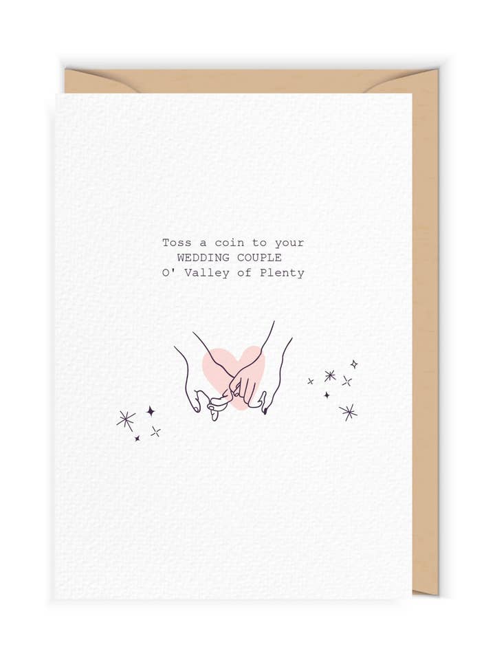 Kasta ett mynt till ditt bröllopspar | Rolig | Bröllopskort | för wholesale av Cudowianki