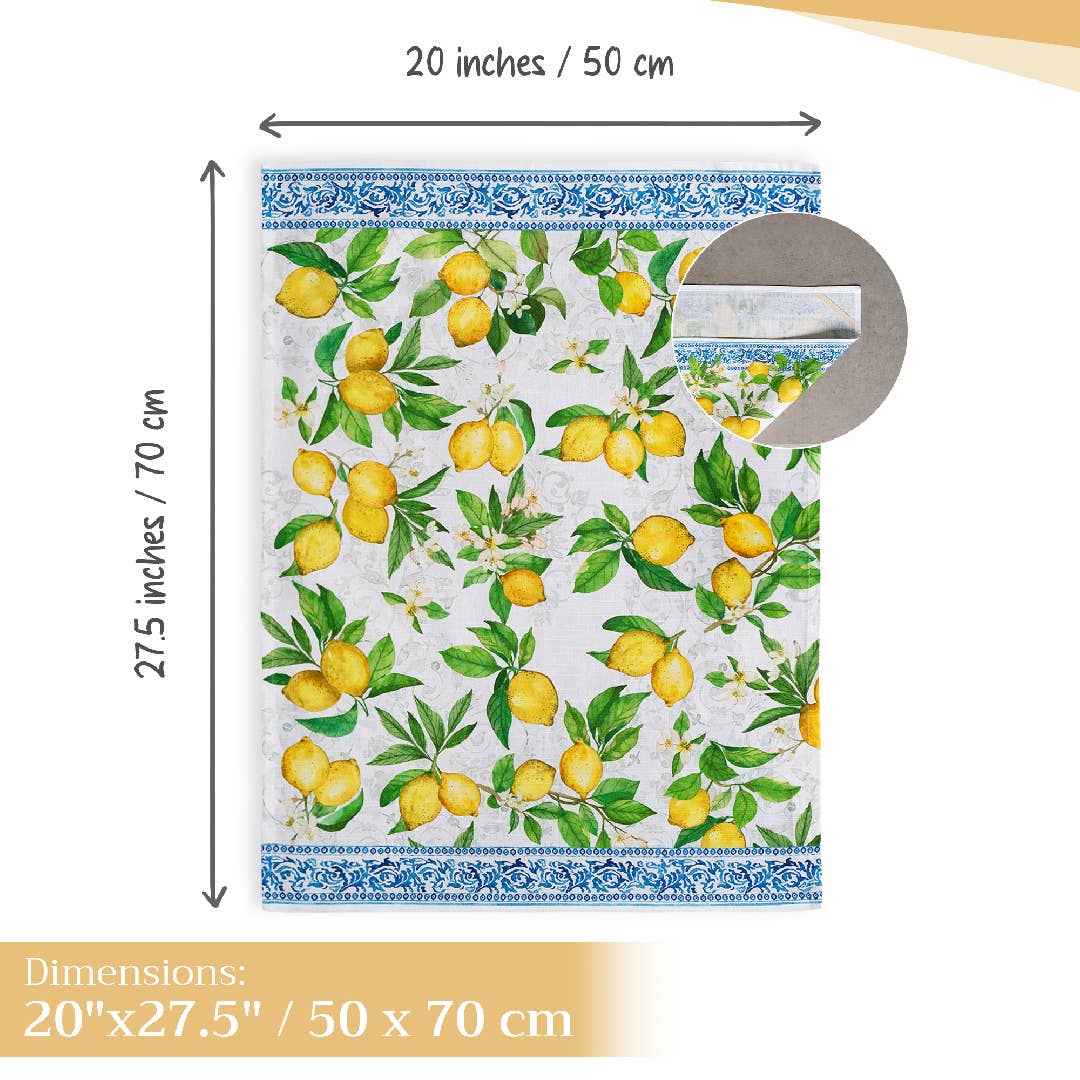 Maison d'Hermine - Design in Every Thread - Wholesale Tea Towel - Kitchen Towels 100% Cotton - Set of 3 - Cedrat3