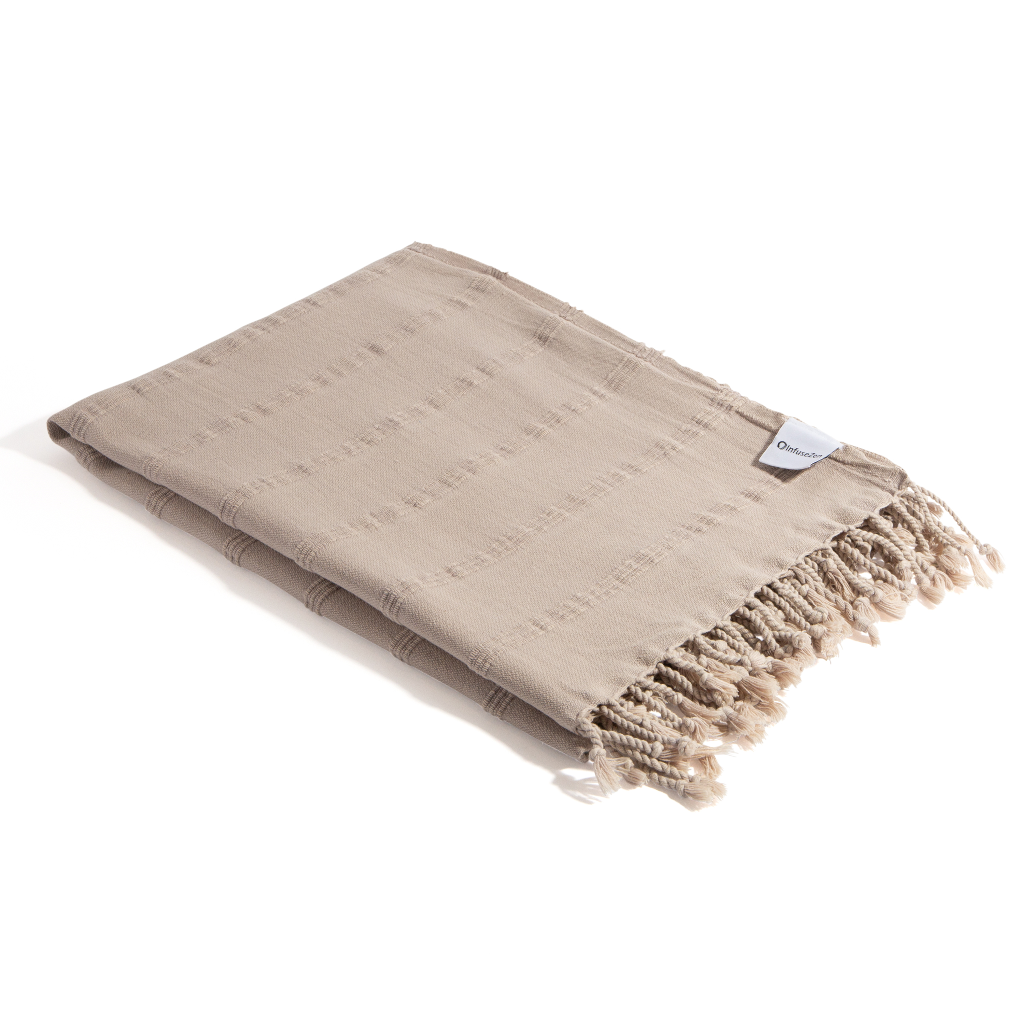 InfuseZen – wholesale Badhandduk – Stentvättad Peshtemal turkisk handduk i beige3