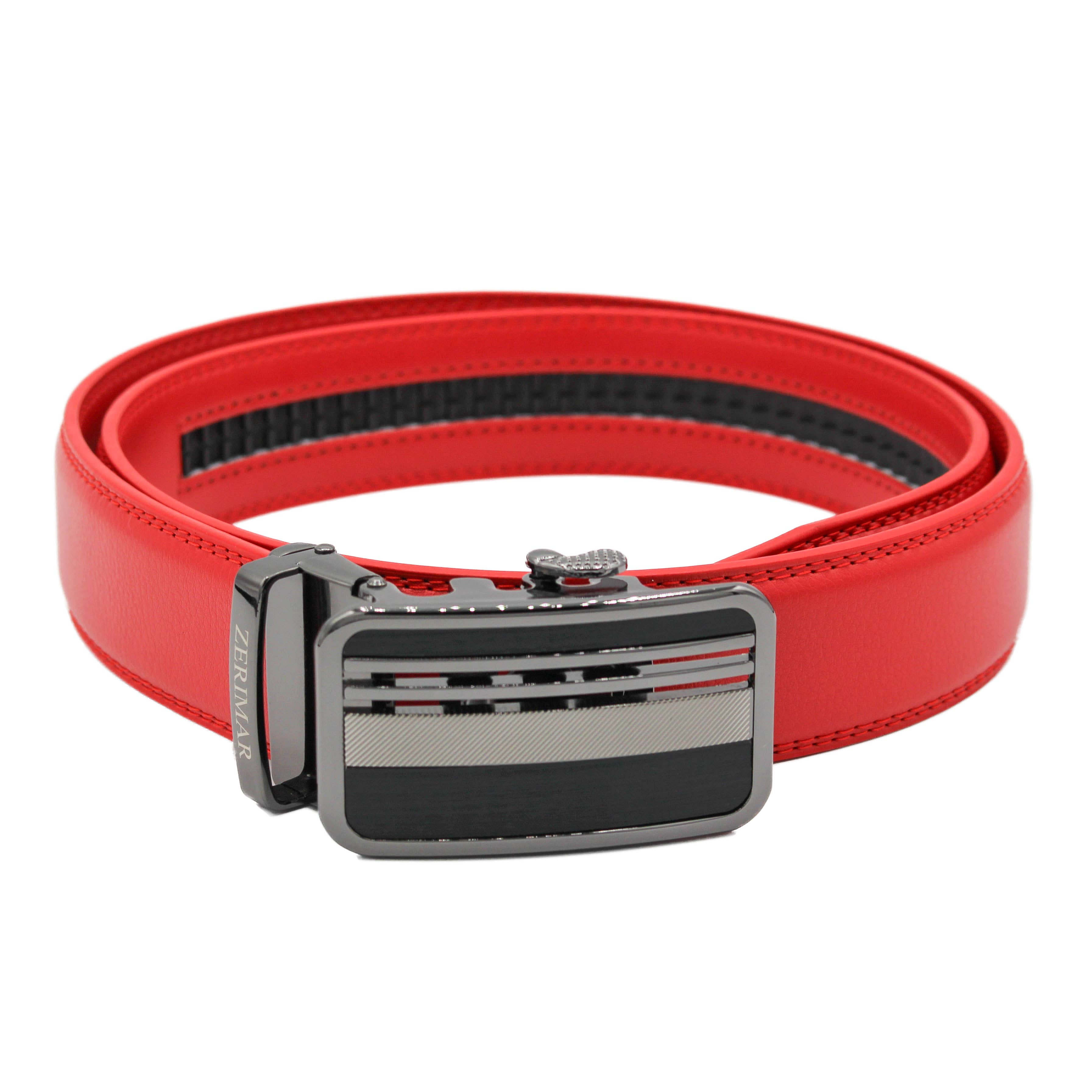 Zerimar 1942 - Wholesale Belt - Men's - Men's Belt with automatic buckle Leather belt Width 3.5 cm4