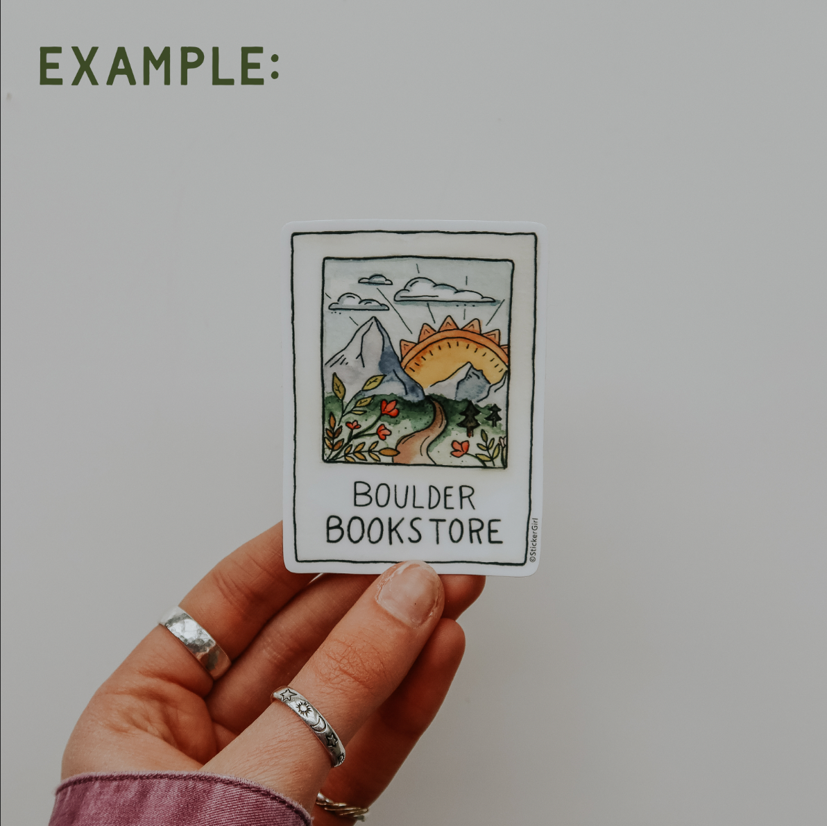 Sticker Girl - Wholesale Sticker - Customizable Polaroid Vinyl Sticker1