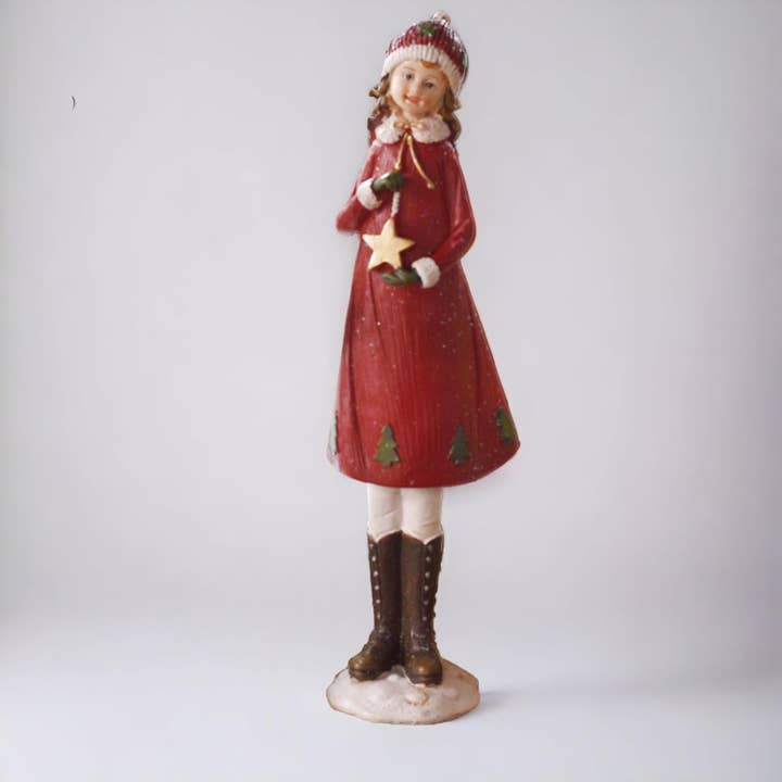 SINT - Wholesale Christmas Decoration - Vintage Style Doll with Display Stand | Christmas Figurine