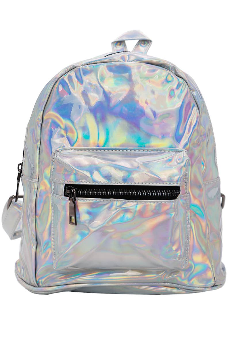 Cap Zone - Wholesale Backpack - Women's - Shiny Retro Rave Festival Metallic Gloss Backpack11