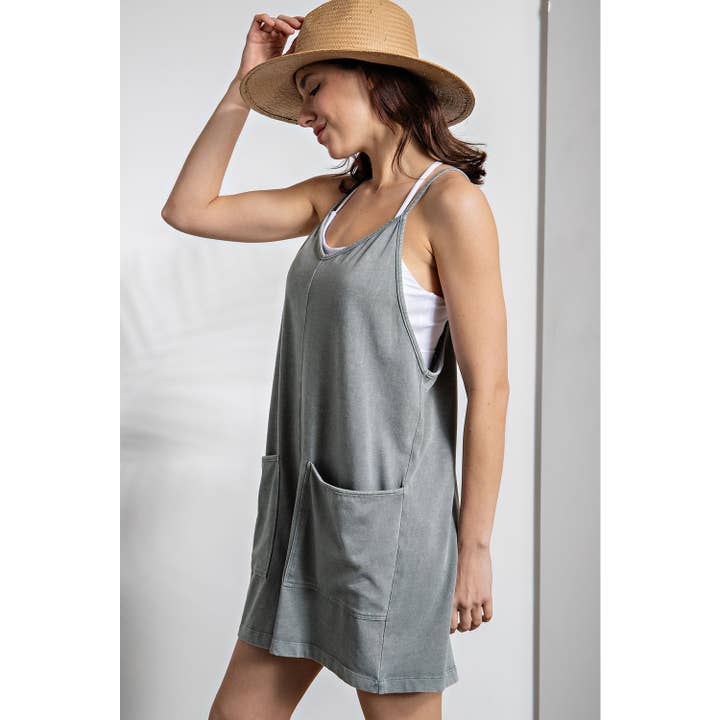 Rae Mode - Wholesale Romper - Women's - MINERAL WASHED COTTON POLY ROMPER9