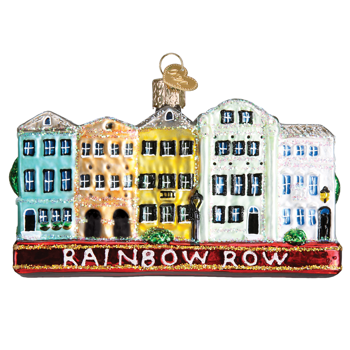 Old World Christmas - Wholesale Ornament - Rainbow Row Ornament1