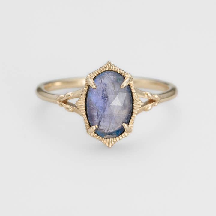 Gioiellin - S925 Silver Jewelry – wholesale Cocktail/statement ring – S925 Sterling Silver Natural Iolite Labradorite Ring3