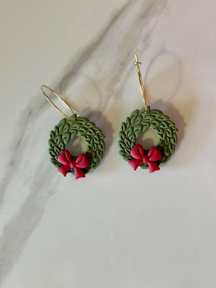 Christmas Wreath Hoops for wholesale by SmallTownClayCo