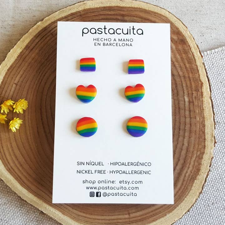 PASTACUITA – Engroshandel Ørestikkere – LGBTI-Rainbow Øreringe7