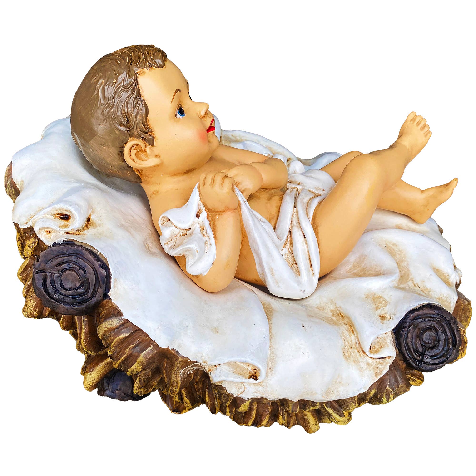 Santa’s Workshop Inc. - Wholesale Nativity Scene Decor - 12 Piece Outdoor Nativity Set with Solid Wood Creche10