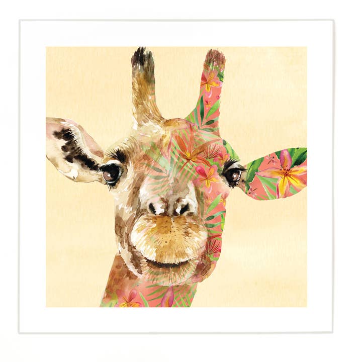 Giraff Print - Stor Bild - Liten Bård på 2,5 cm för wholesale av Twizler Ltd