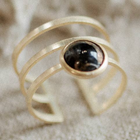 Strata Ring // Copper Obsidian for wholesale by Commonform