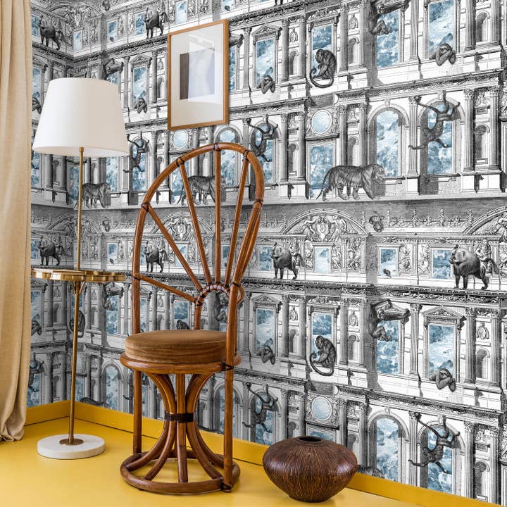 Wallpapers4Beginners - Wholesale Wallpaper - Scimmie su edifici classici Carta da parati
