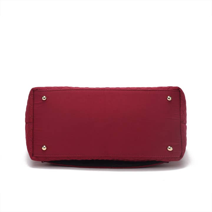 Nature Checkout Inc - Wholesale Tote Bag - Women's - MKF Collection Hallie Solid Quilted Cotton Women Tote Bag by Mia K13