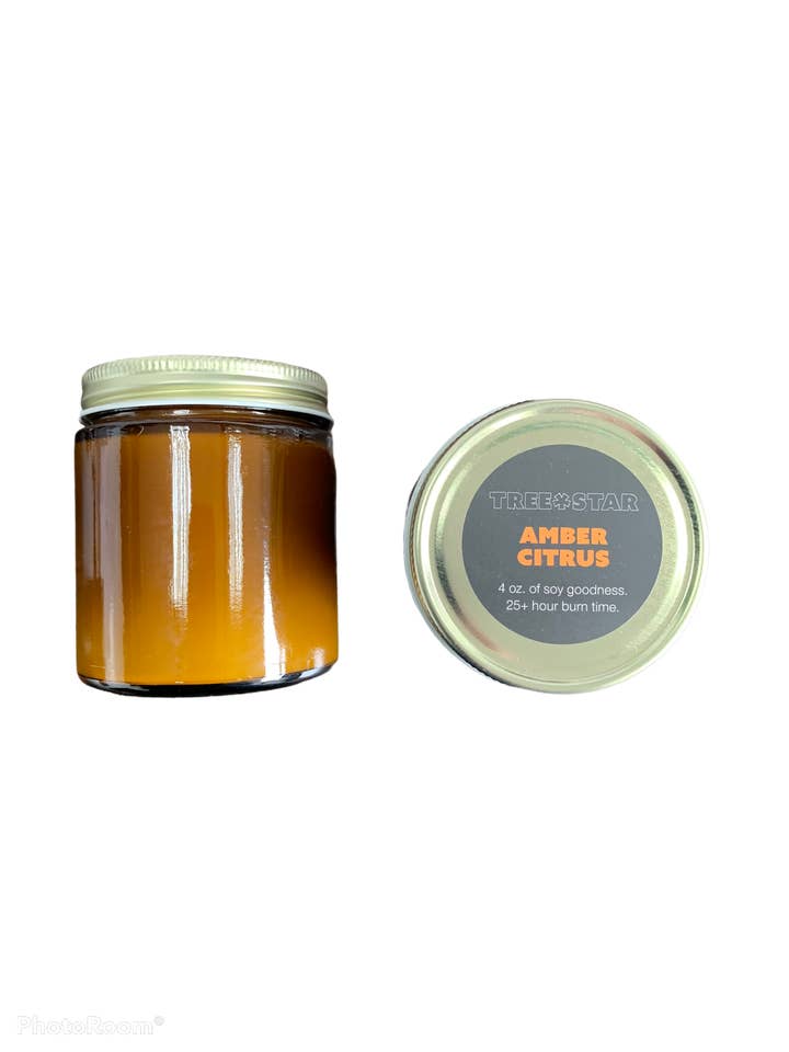 Amber Citrus 4 oz. Soy Candle for wholesale by TREE*STAR