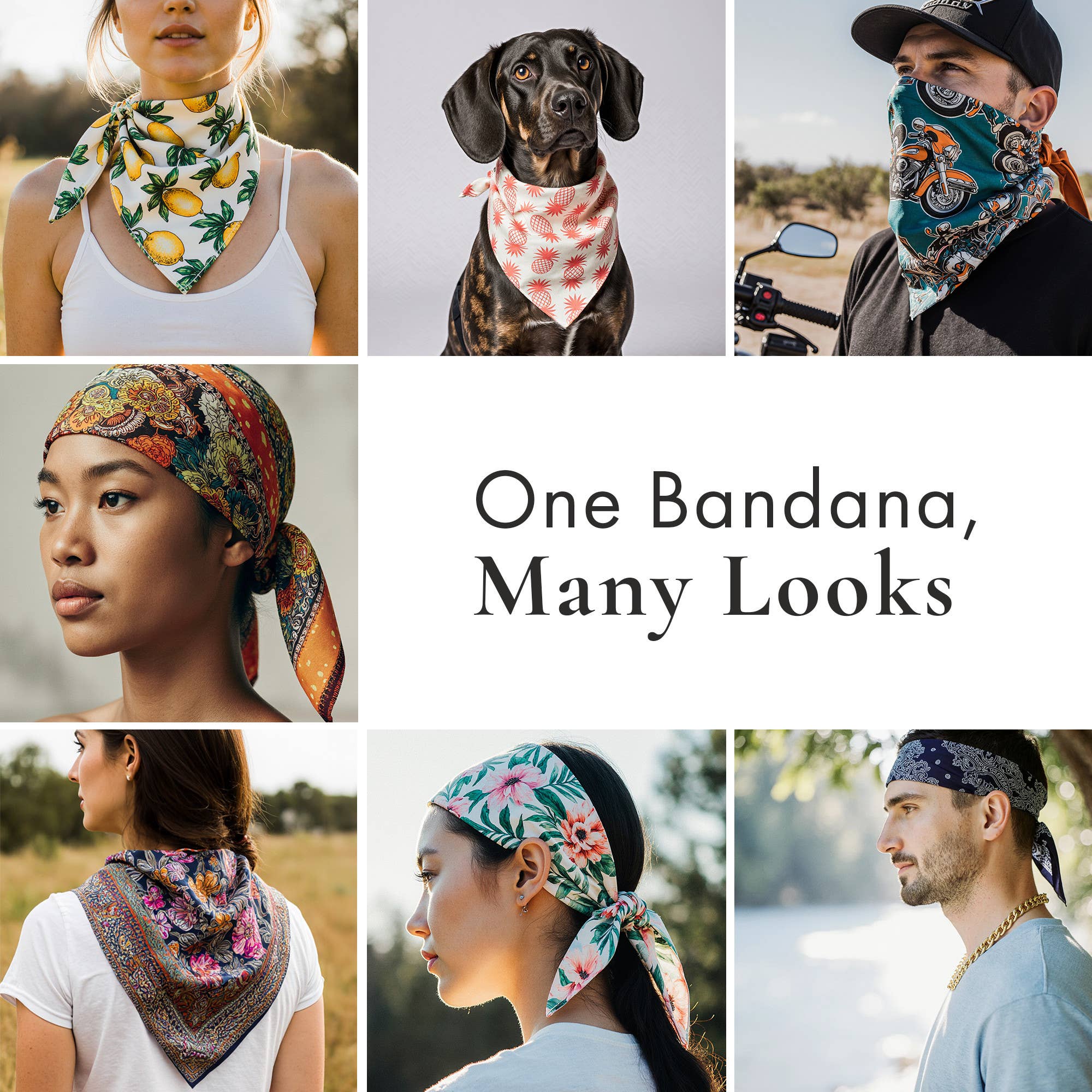 Ambesonne - Vente Bandana – unisexe - Bandana Arc-en-ciel Spectre de Couleurs en Rayures 22"4